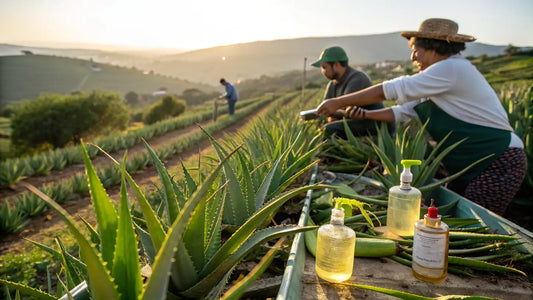 Alta concentração de aloe vera orgânica portuguesa | Creme natural para pele radiante e hidratada
