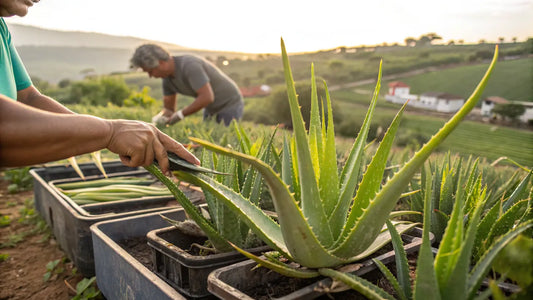 Regalos de belleza bio con aloe vera orgánico europeo, hidratación natural para el cuidado consciente de la piel
