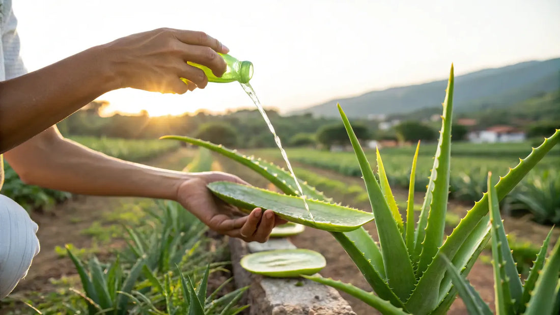 Máscara nocturna orgánica de aloe vera para hidratación facial profunda y cuidado natural de la piel
