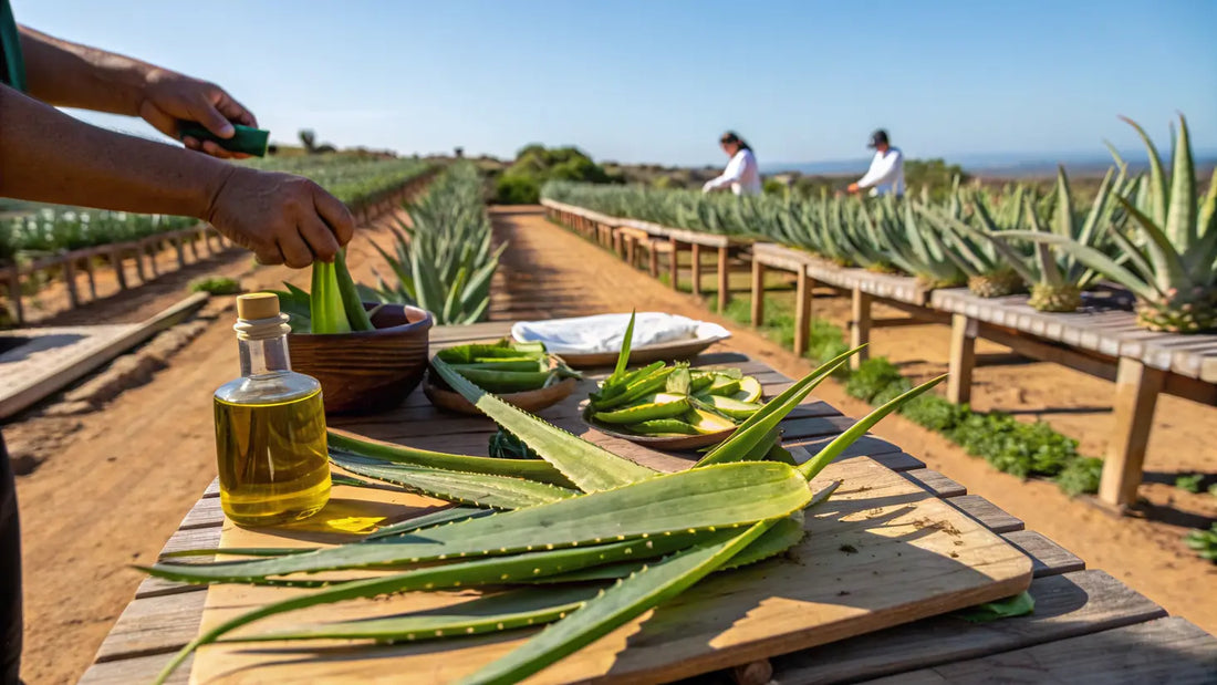 Alt Text in Spanish:

Gel orgánico de aloe vera de Portugal con ingredientes naturales para cuidado facial hidratante y saludable
