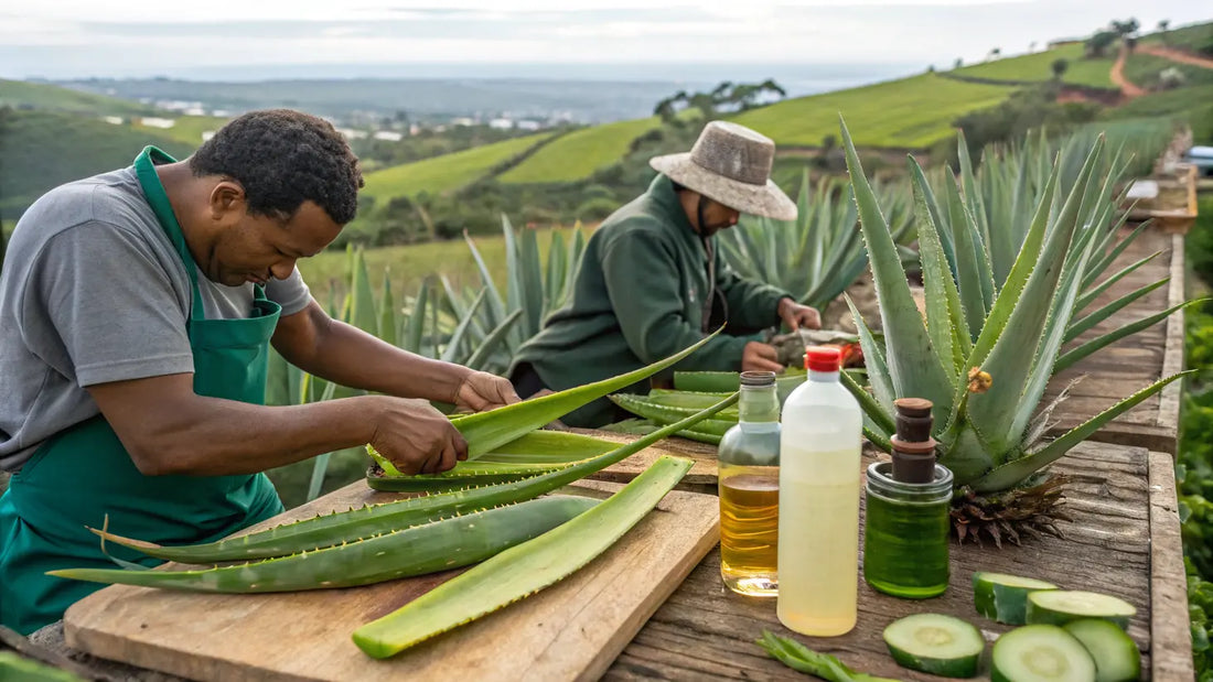 European Organic Aloe Vera Skincare: Natural Healing Gel for Radiant, Hydrated Skin Restoration
