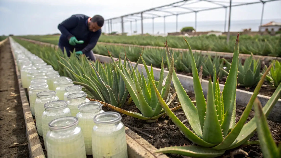 Alt texto para imagen de blog de Aloe Vera Bio:

Cultivo orgánico de aloe vera para cuidado facial natural y sostenible, productos veganos europeos de alta calidad
