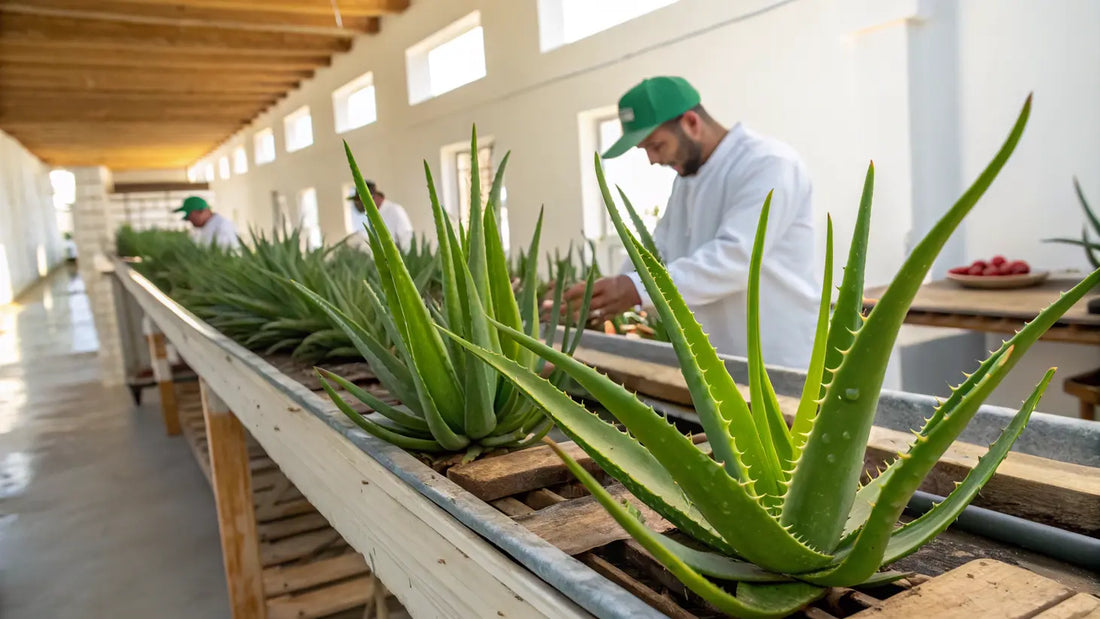 Crème visage bio à l'aloe vera : soin naturel anti-âge pour une peau éclatante et hydratée
