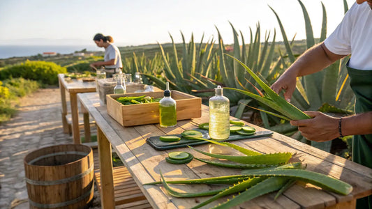 Aloe Vera Orgânico do Algarve: Tesouro Botânico Cultivado em Clima Mediterrâneo Único para Skincare Natural
