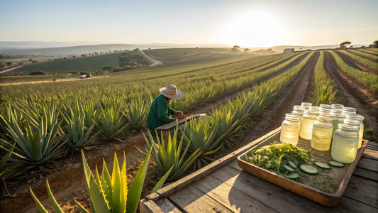 Gel de Aloe Vera Puro 100% Orgánico de Portugal: Crema Natural para Hidratación Facial Vegana