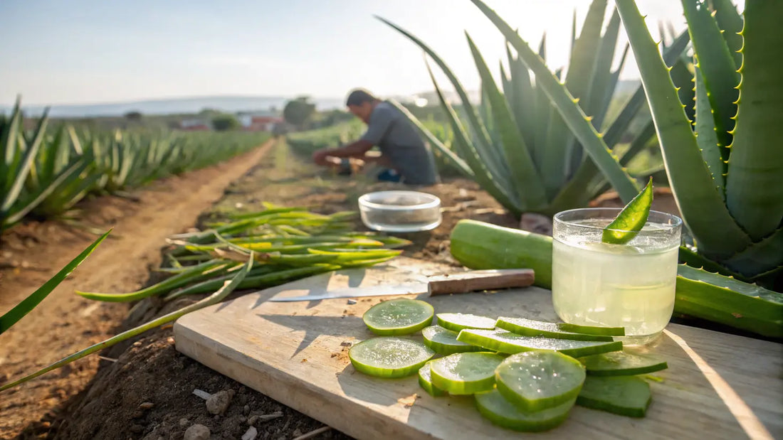 Alt text en français pour l'image:

Gel d'Aloe Vera Bio Aloegarve: Soin Naturel Hydratant et Apaisant pour Peau Éclatante
