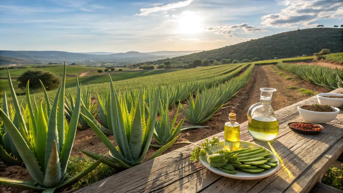 Aloegarve: Gel de Aloe Vera ecológico de Portugal, cuidado natural para piel sensible y vegana

