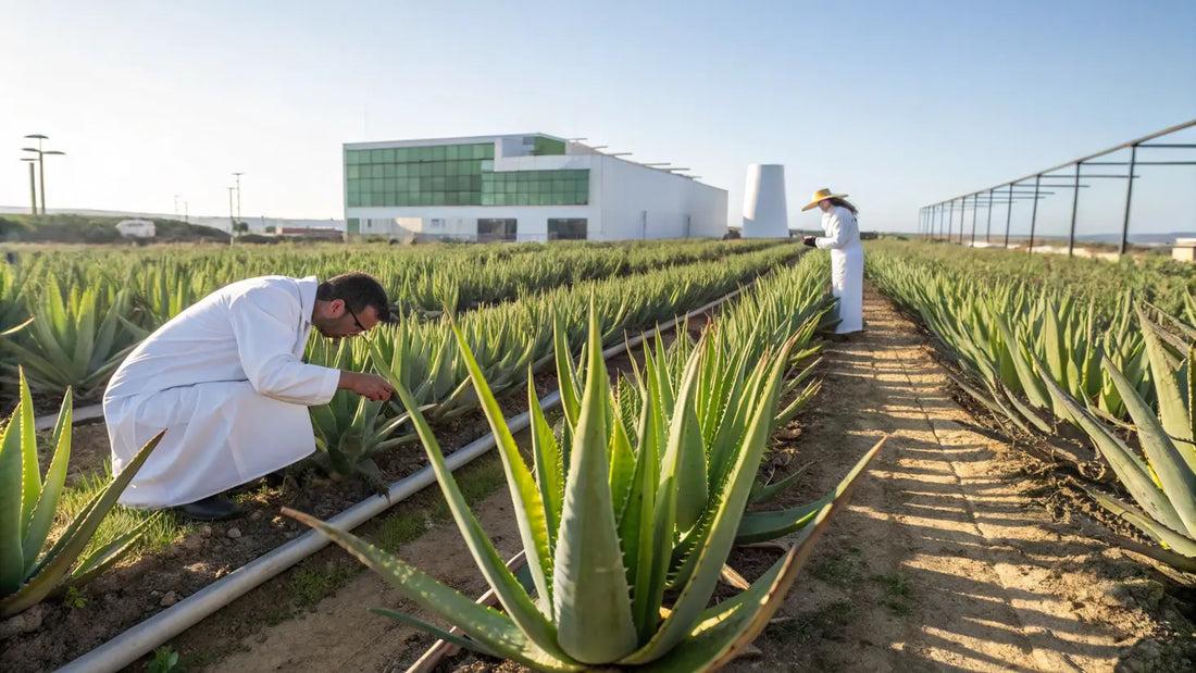 Here's the alt text for the blog image in German, adhering to the guidelines:

200x Bio-Aloe Vera Hautpflege aus Portugal: Natürliche Wissenschaft für strahlende Haut
