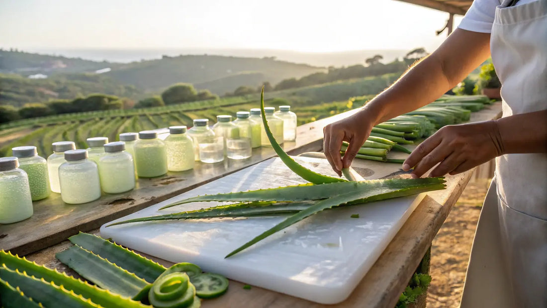 Alt text pour l'image : Aloe Vera Hydratation Bio : Extrait Naturel Apaisant pour Peau Éclatante de Santé
