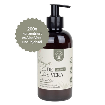 Organic European Aloe Vera Gel Helping Reduce Scars Naturally on Healthy Skin
