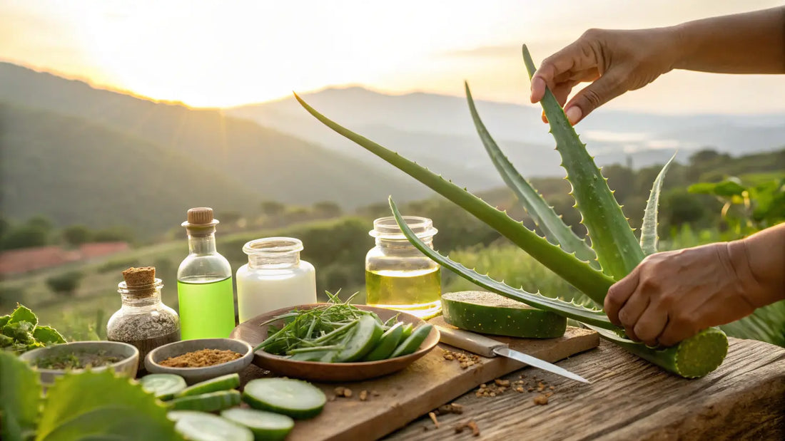 Gel Aloe Vera Natural Orgánico Europeo: Hidratación Intensa para Piel Sensible con Extracto Puro de Sábila
