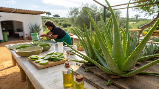 Gel de Aloe Vera Orgânico Português da Aloegarve com Ingredientes Naturais de Cultivo Próprio
