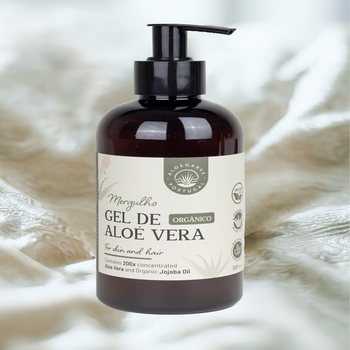 Organic Aloe Vera Gel from Portugal's Algarve: Natural Skincare with Jojoba and Vitamin E
