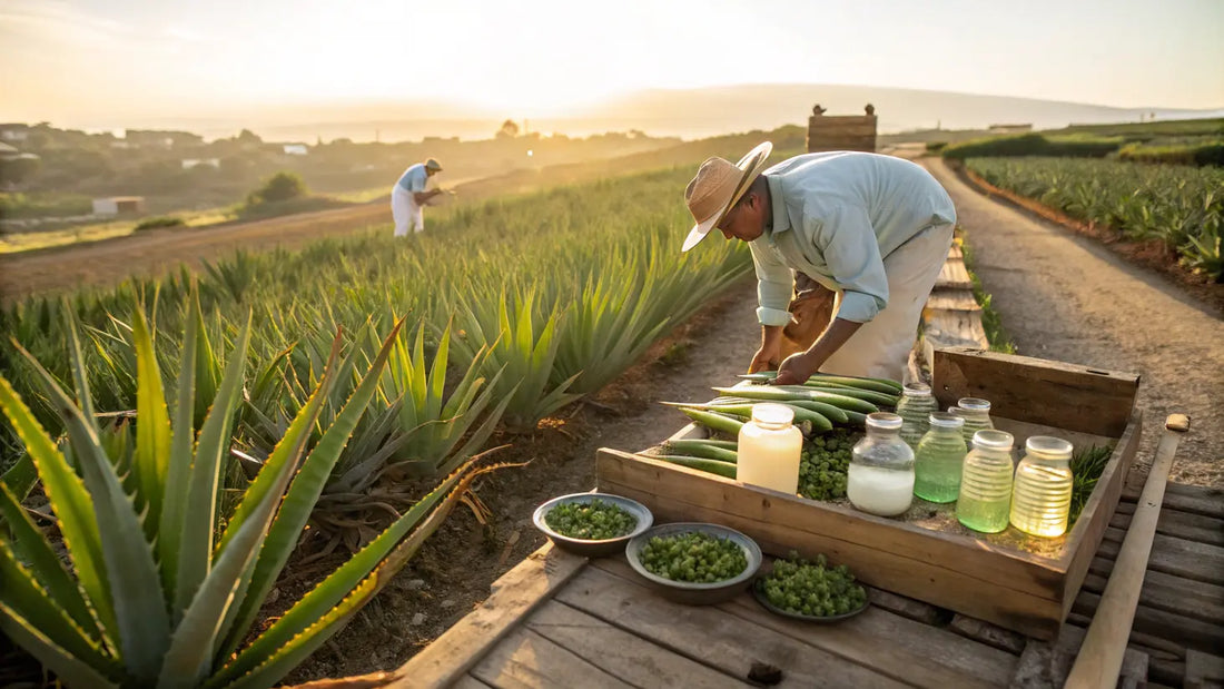Alt text pour l'image:

Aloe Vera Bio Portugais: Plante Verte Fraîche de Culture Biologique pour Soins Naturels Véganes
