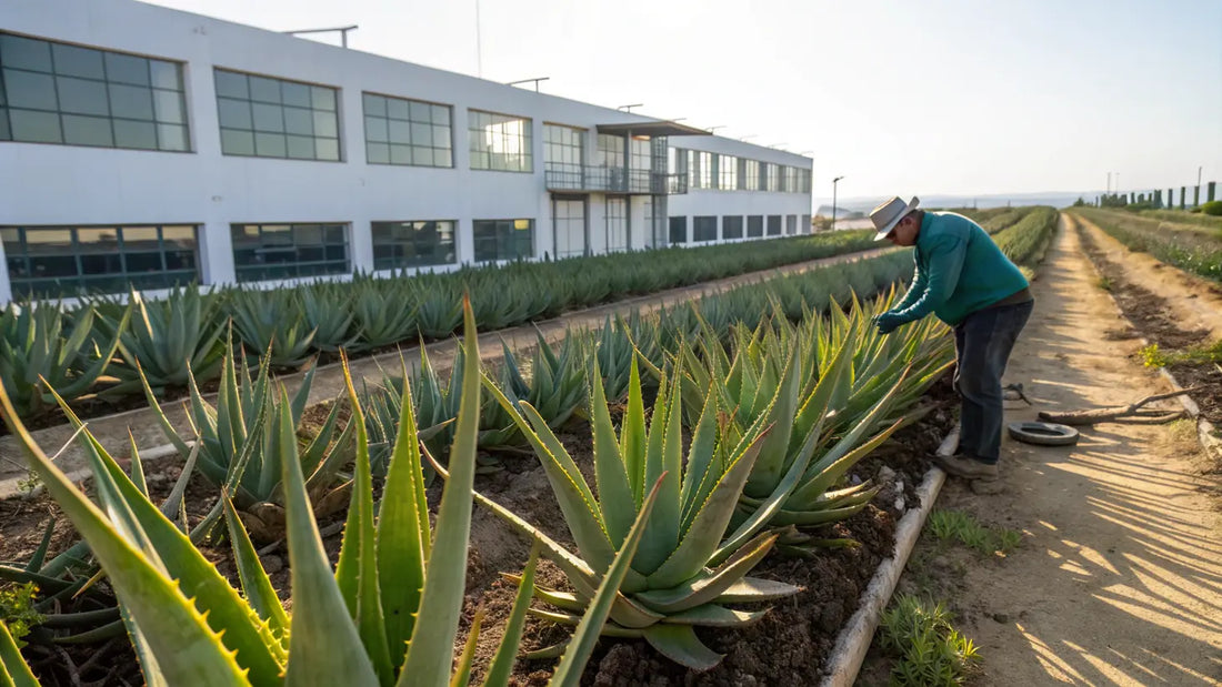 Alt text en español:

Aloe Vera Orgánico de Aloegarve: Productos Naturales para Cuidado Facial Ecológico Europeo
