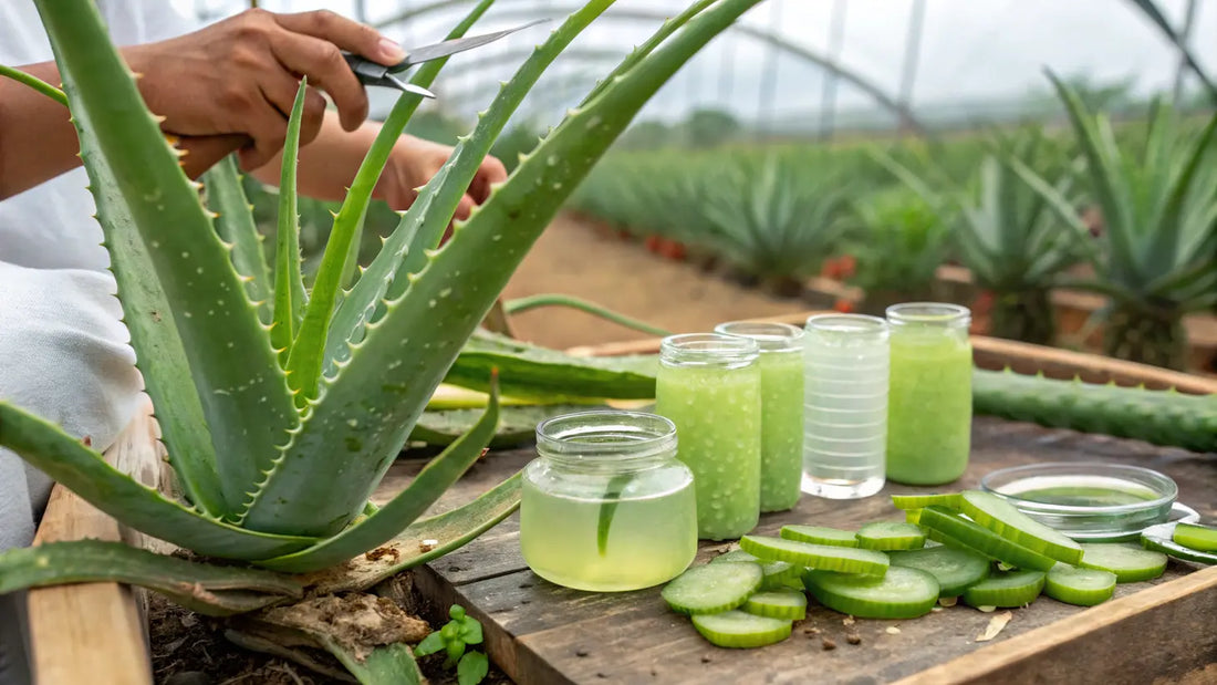 Alt text en español:

Ingredientes de Aloe Vera Orgánico de Aloegarve: Beneficios Naturales para Cuidado Facial Ecológico
