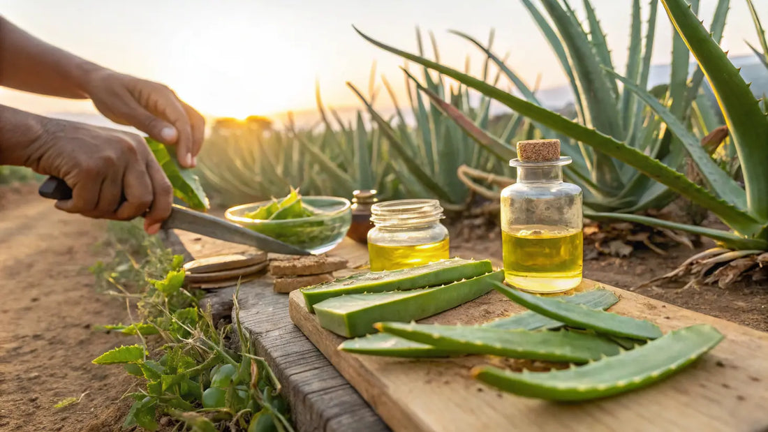 Alt text for the blog image:

Produits de beauté bio portugais : Aloe vera naturel d'Algarve, soins véganes éclatants et purs
