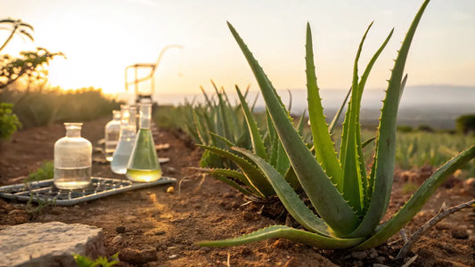 Vegane Aloe Vera Ampullen gegen Stress-Rötungen von Aloegarve - Natürliche Beruhigung für gestresste Haut aus portugiesischen Plantagen
