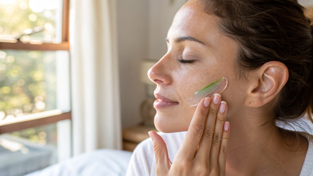 Aloe Vera Gel gegen trockene Heizungsluft im Büro