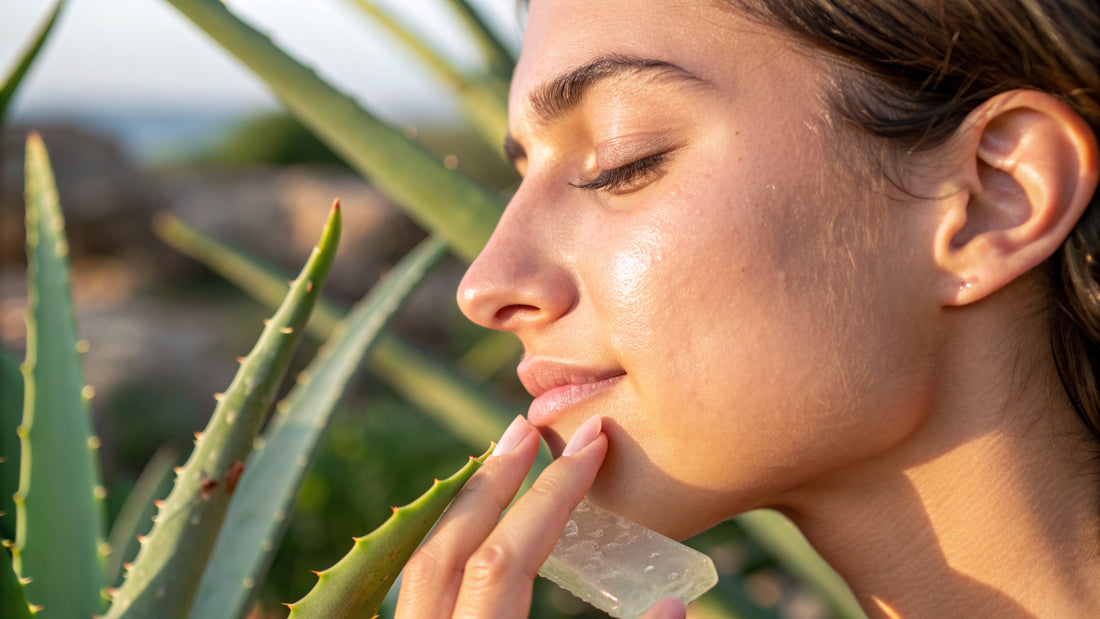 Aloe Vera Gel gegen trockene Heizungsluft im Büro