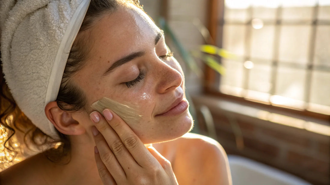 Máscara Facial Hidratante com Aloe Vera e Mel para Pele Seca