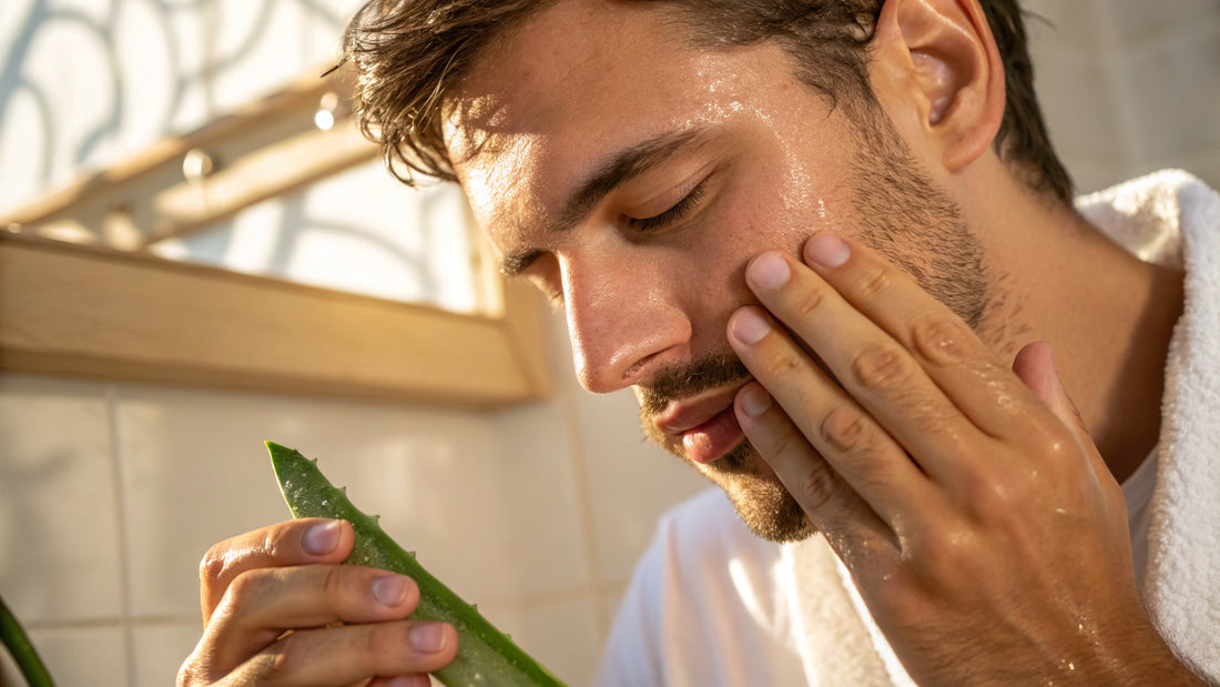 Best vegan skincare for men: a simple 3-step routine with aloe vera