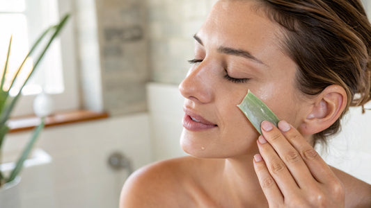 Aloe Vera Gel gegen trockene Heizungsluft im Büro