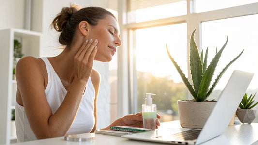 Aloe Vera Gel gegen trockene Heizungsluft: Feuchtigkeit im Büro bewahren