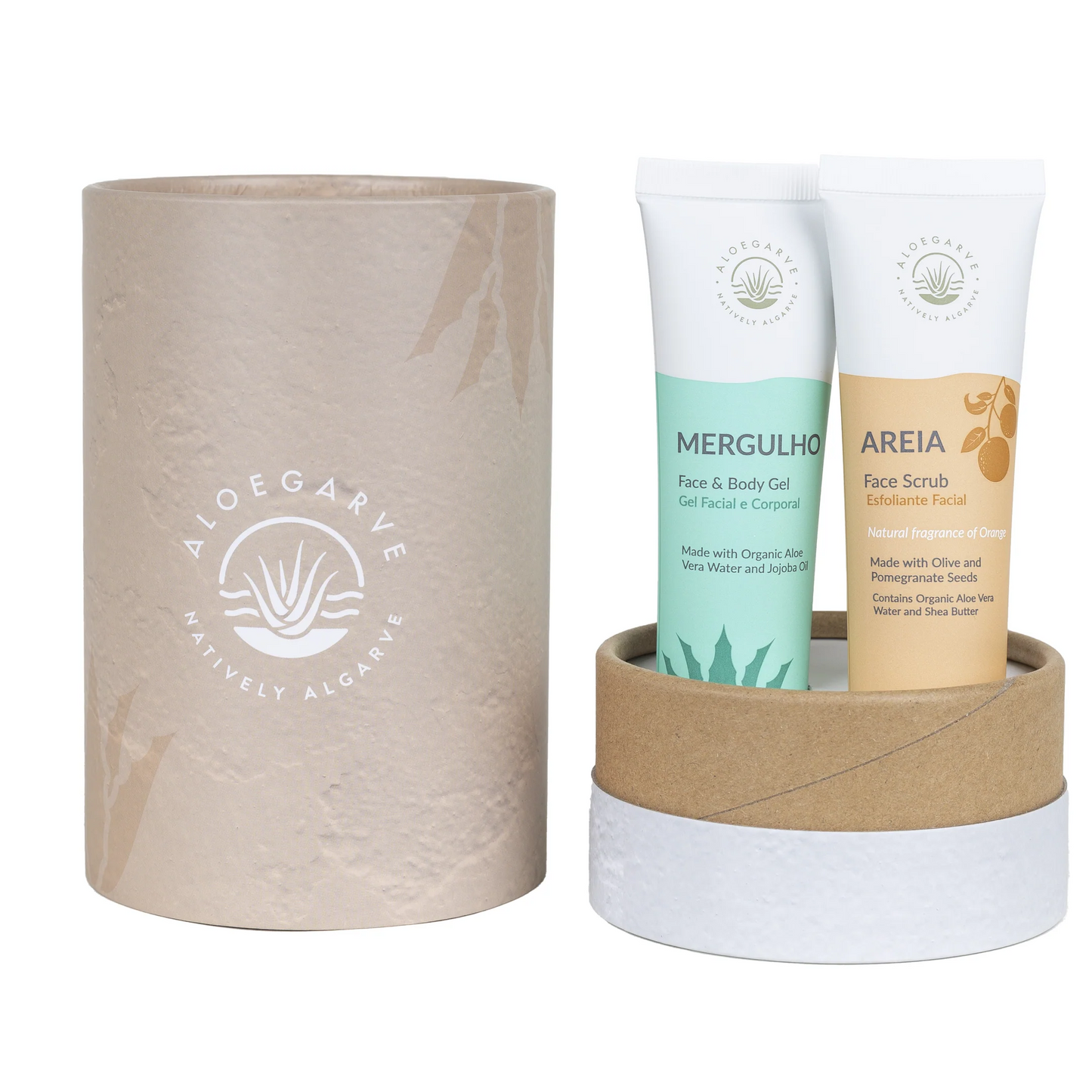 Pack de Oferta: Youth Restart Facial Micro Exfoliant 'Areia' 50ml + Ultra Concentrated Aloe Vera Gel "Mergulho" 50 ml